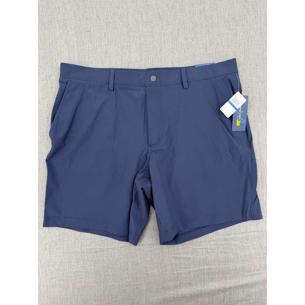 Jack Nicklaus Mens XL Golf Shorts Navy Blue Pull-On Stretch 8in Inseam
